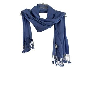 Charming Charlie Scarf Wrap Blue:Periwinkle Fringe Rayon